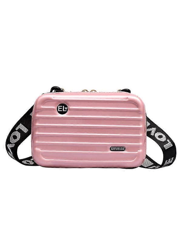 Dam Casual Lyx Handväskor, Ny Väska i Resväskeform Light Pink
