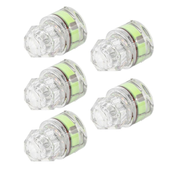 5-pack Gröna Diamantformade LED Fiskedrag
