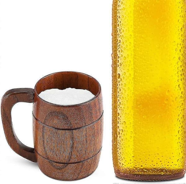 Ölmugg i trä, hantverk i ek, handgjord - Slitstark, robust