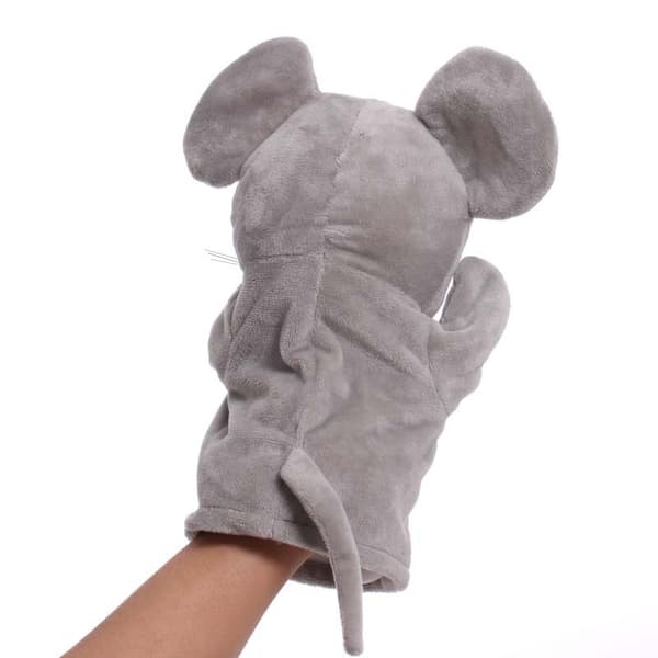 Plush handdocka, tecknad djurhanddocka, docka med rörlig mun, förskoleförälder-barn interaktionsguide