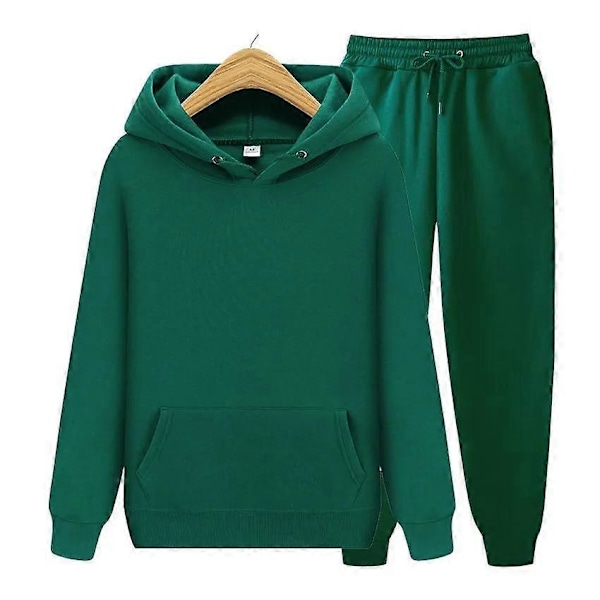 Dame Varmt Sportstøj Todelt Løst Sæt Træningsdragt Lang Hættefrakke Hættetrøje Sæt Lynlås Løbe Jogging Femmel Sweatshirts Sæt dark blue XXL