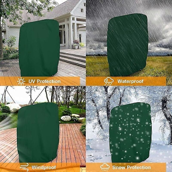 Överdrag för hopfällbara utomhusstolar, 210D Oxford-material, vindtät design säkerställer säkerhet för dina uteplats- och strandstolar, dammtätt i alla väder, lätt att