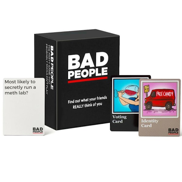 BAD PEOPLE Paha Peli Englanninkielinen Korttipeli Perheen Juhla Lautapeli