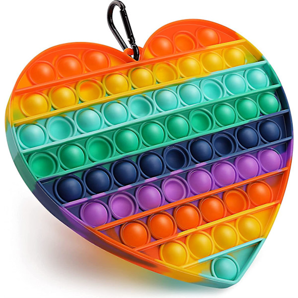 Stor Pop Fidget Leksak Jumbo Finger Tryck Bubbla Stress Relief Sensorisk Klämleksak, Stressreducerande Sensorisk Fidget Leksak Vuxna Barn Födelsedagspresenter