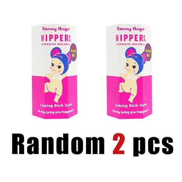 Forskellige muligheder telefon, bil, computer dekorative dyrelegetøj mini actionfigurer dukker anime mere hippe end Random 2pcs-D