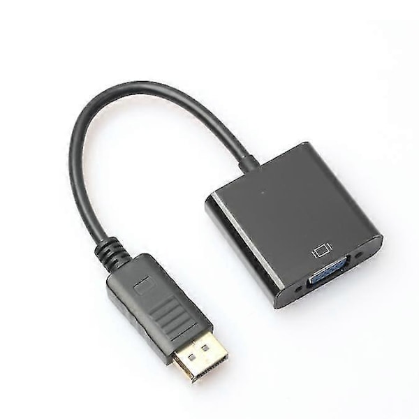 Displayport Dp Hane Till Vga Hona Videokonverter Adapterkabel För PC Laptop TV