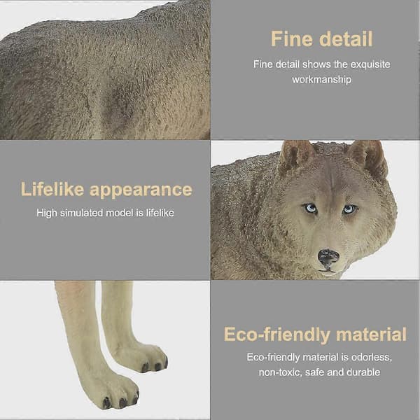 Simulering Vilda Djur Modell Leksak Samling Figurin Dekor Ornament