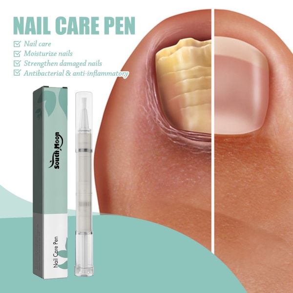 South Moon Nail Repair Pen Onykomykoosia puhdistava ja kiiltävä kynsiä paksuuntava kynsi kynsiä korjaava kynä
