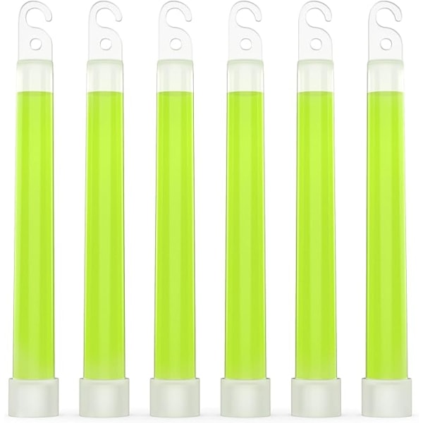 Premium 6\" Glow Sticks - Extra Starka, 12+ Timmar Varaktighet, Redo för Nödsituationer