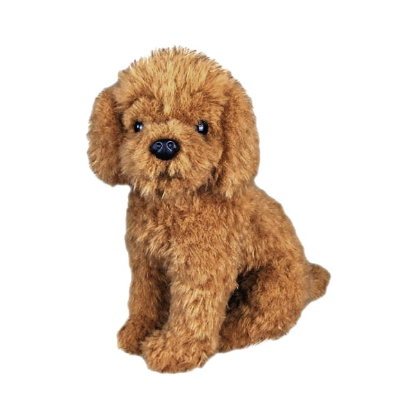 Realistisk plyschleksakshund Labradoodle hundplysch gosedjur för barn