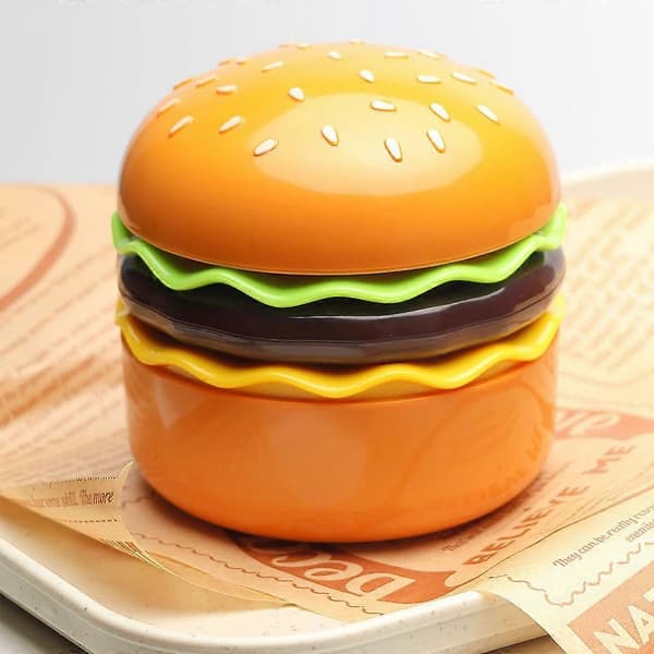 Hamburgerformet Nattlampe Multifunksjonell Soveromslampe
