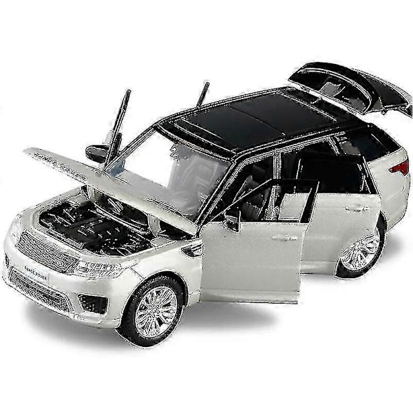 1:32 Range Rover Sport Simulations Legetøjsbil Model Legering Træk Tilbage Børnelegetøj Samling Gave Off-road Køretøj A268 silver