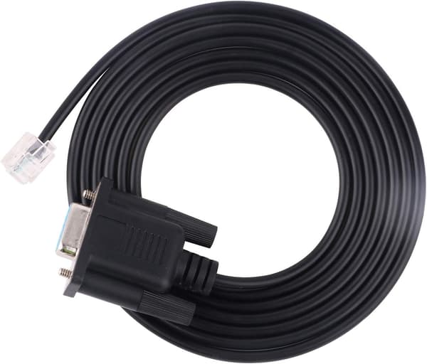 RS232 DB9 til RJ12 6P6C seriekabel til programmering af DirectLOGIC DL05, DL06, DL105, DL205, D3-350, D4-450 og D2-DSCBL programmerbare logikkontrollere.