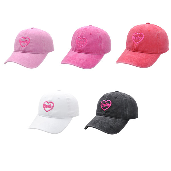Sommar Barbie Baseball Cap Mode Vuxna Flickor Pojkar Justerbar Pink
