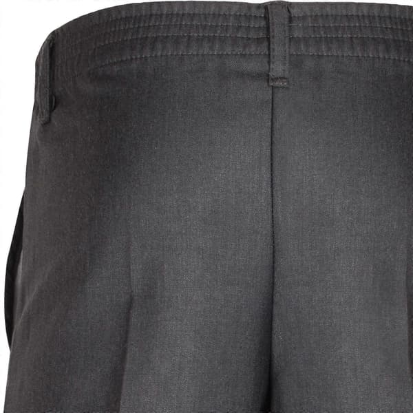 Børnebukser til drenge, ensfarvede, skoleuniform, pull-up, almindelig pasform, elastiske bukser Grey 3-4 Years