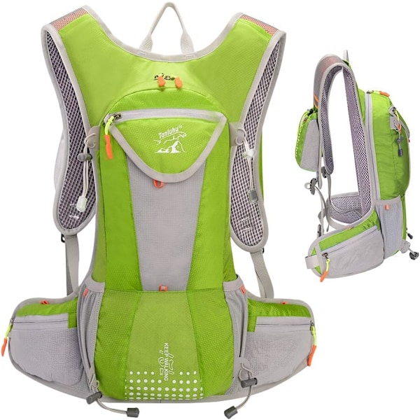 2L Hydreringssekk med Hydreringspose, 25L Sykkelryggsekk med Hydreringspose for Ski, Løping, Fotturer, Sykling, Unisex