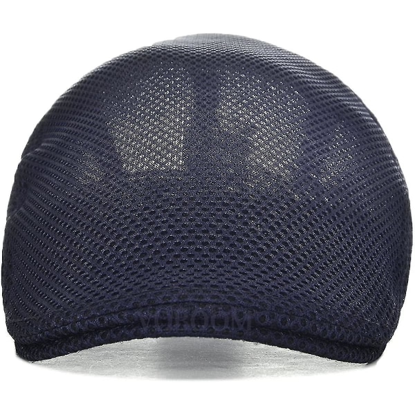 Män Andas Mesh Sommar Hat Justerbar Newsboy Basker Ivy Cap Flat Capnavy