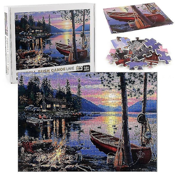 1000 kpl Darrell Bush Järvi Palapeli DIY Lelut Kokoamiskuva Koristelu