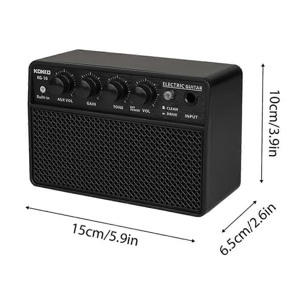 KG-10 Elektrisk Gitarrförstärkare Portabel Gitarrhögtalare