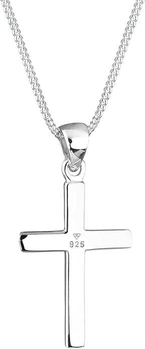 Halskæde Dame Kors Kardinal Symbol Sterling Sølv