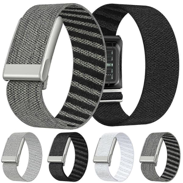 Til WHOOP 5.0 Elastisk Kraft Dekorativt Design Nylon Urrem