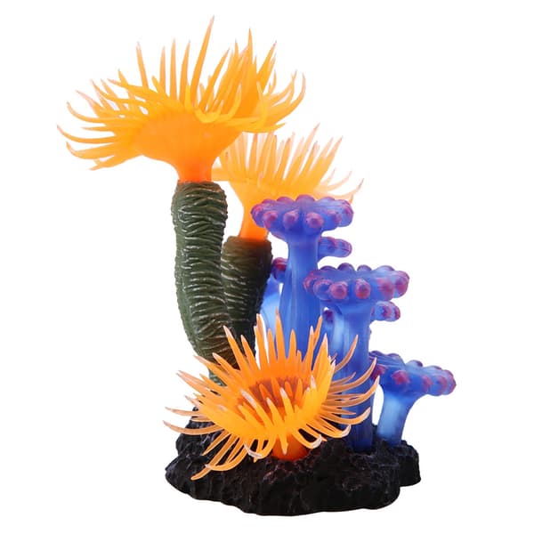 Akvarium Simulering Silikon Kunstig Korall Sjøanemone Akvarium Landskapsdekorasjon