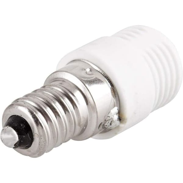 Sett med 2 E14 til G9 keramiske sokkeladaptere for LED-, halogen- og CFL-pærer