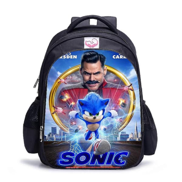 Anime Sonic Tecknat Spel Tecknad Anime Barnryggsäck 2