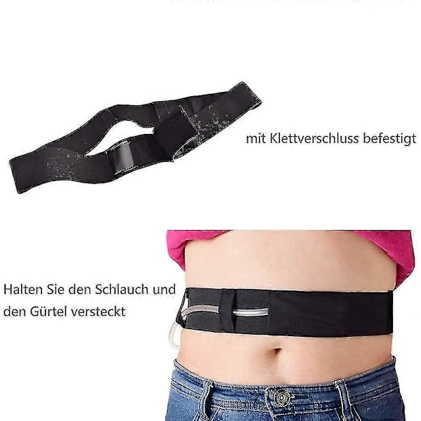 Peritonealdialysebelte, G/peg-slangeholder, pustende justerbart kateter magebelte, bruk i kateterbeskyttelse S yu L