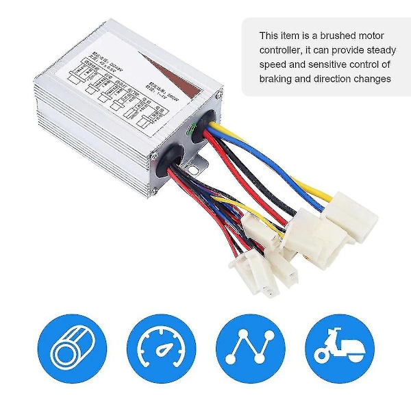 500w Elektrisk Scooter Børstet Kontroller Motor+gasshåndtak Vri Grep For E-sykkel Elektrisk Scooter Sykkel-YUHAO