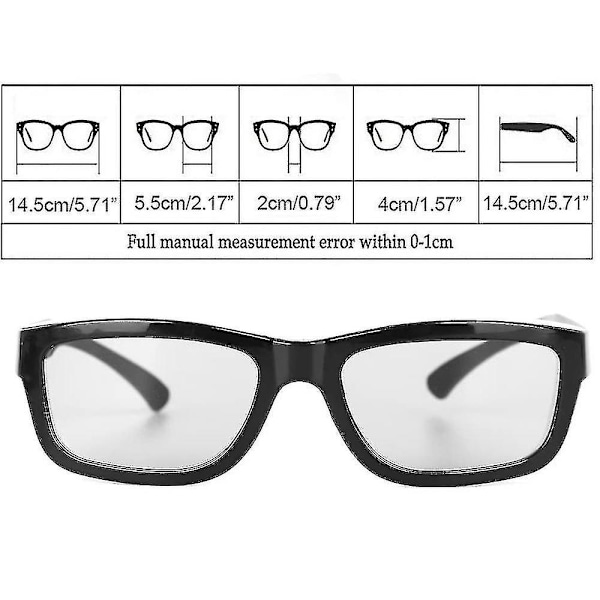 Aikuisille 3D-lasit 3D stereoskooppiset 3D polarisoidut lasit