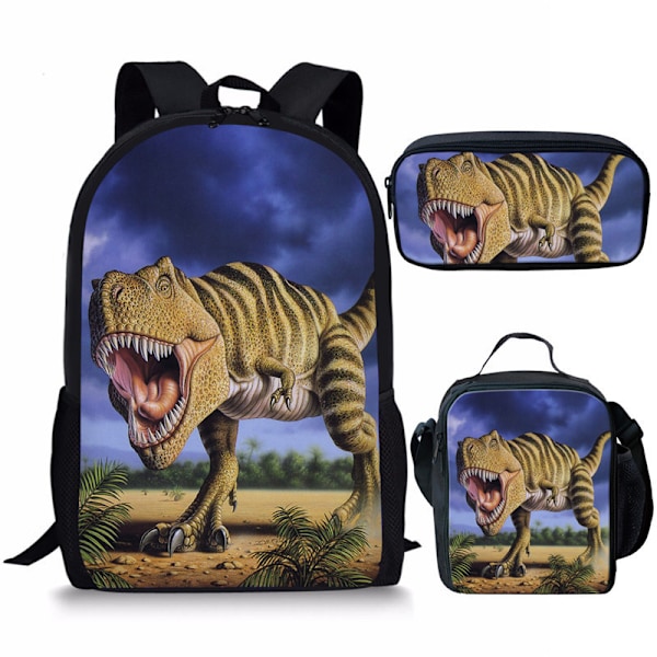 Jurassic World Rygsæk Dinosaur Skoletaske Børnemadpose
