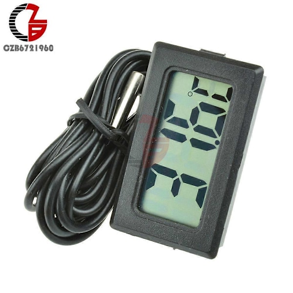 TPM-10 FY-10 LED Digital Termometer Temperatur Sensor Mätare Detektor Testare 5V 12V för Bil Inomhus Babybadkar Inkubator TPM-10 Black