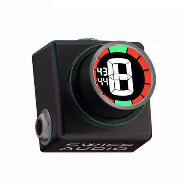 SWIFF C20 Innovativ Mini Pedalstämmare för Kromatisk Gitarrbasstämmning LED-Display Justerbart A4-Område Värde 430-449Hz