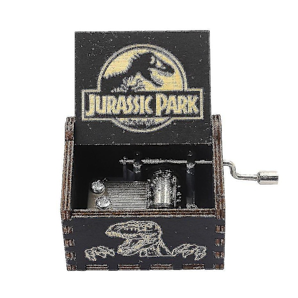 52 Tema Hånddrevet Musikkboks i Tre, Bohemian Rhapsody Tema Queen Jurassic Park Dragon Ball Bursdags Julegave godfather