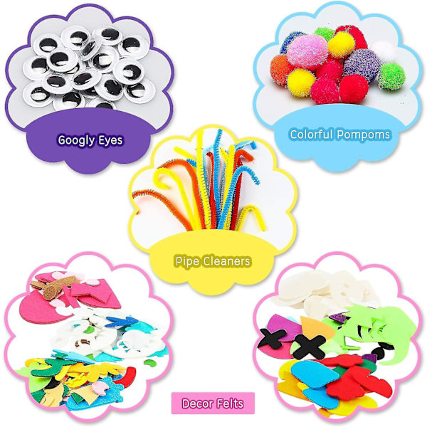 18st Animal Hand Puppet Making Kit DIY Art Craft Filt Socka