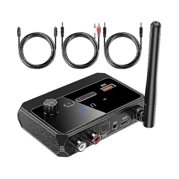 Bluetooth Adapter til Stereo Receiver - Bluetooth 5.3 Receiver, Trådløs Audio Adapter til Hjemmet Ste-YUHAO