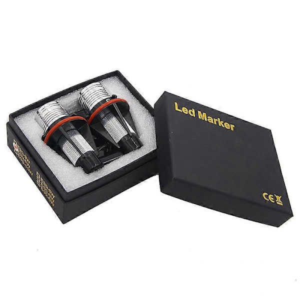 2kpl LED Angel Eyes -merkkivalopolttimoita, virheettömät autolamput BM-malleihin E39 E53 E60 E61 E63 E64 E65 E66 E87 525i 530i 545i Red