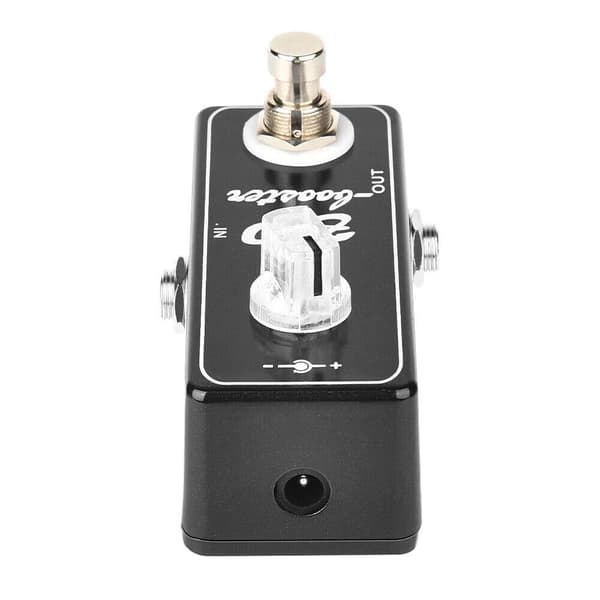 DIP-switch og EQ-indstillinger til Clean Booster guitar-effektpedalen
