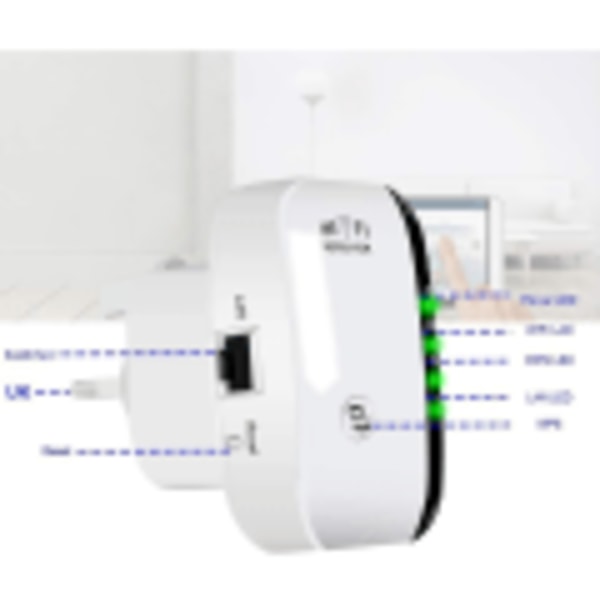 Uusin 2023 WiFi-laajennin, WiFi-vahvistin, Internet-vahvistin - Ethernet-portilla, nopea asennus, kodin langattoman signaalin vahvistin