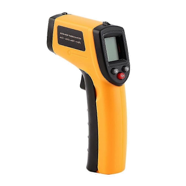 Gm320 Kosketukseton lämpötilan LCD-näyttö -50~380 astetta kädessä pidettävä digitaalinen IR-lämpömittari laserpistoolilla