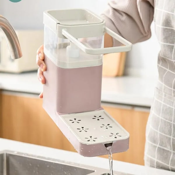 Multifunktion manuel trykpumpe dispenser til flydende sæbe green 21*25*9.5cm