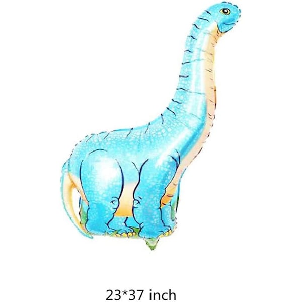 Dinosaur Fødselsdagsdekorationer 6 stk. Kæmpe Selvstående Dinosaur Folieballoner Festartikler - -