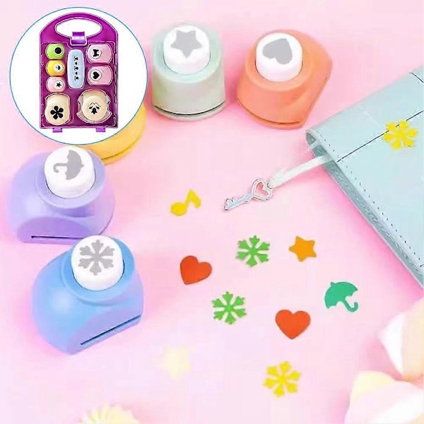 Innovativt Punch Craft Set Liten Storlek Hålslag Form Scrapbooking Material för Roliga Projekt