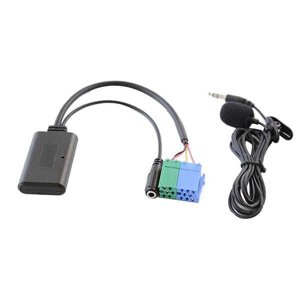 Bil Bluetooth Musik Ljudkabel Mikrofon Handsfree Adapter ISO för Grande Punto 2007 Post