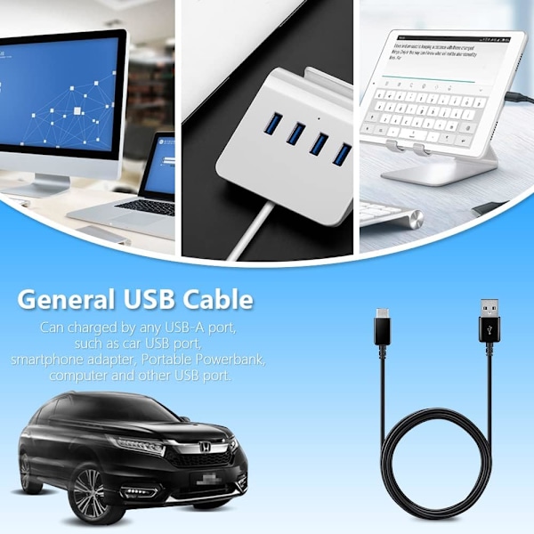 Elektrisk luftpumpe, hurtigfyllende oppladbar batteripumpe for oppblåsing og tømming, luftmadrasspumpe, 3 dyser inkludert (USB-adapter: 5V)