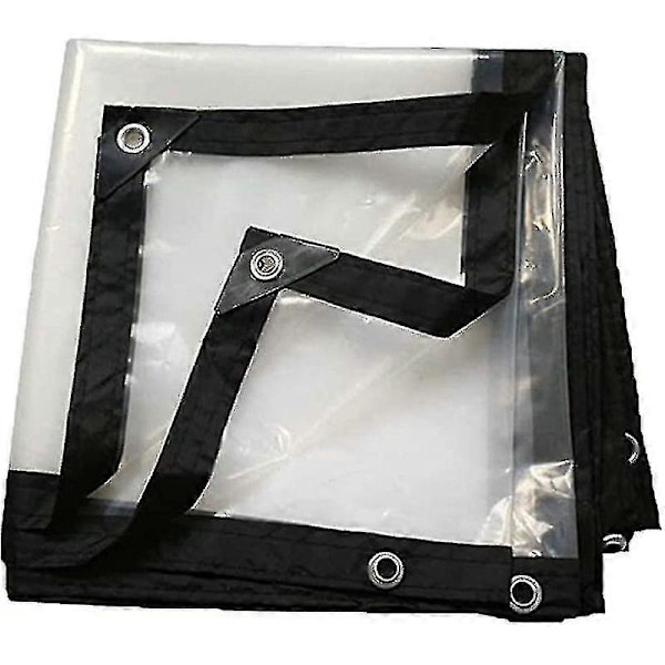 Transparent Förtjockad Vaxduk Perforerad Regnvatten Plastfolie, Vikbar, 2x3m