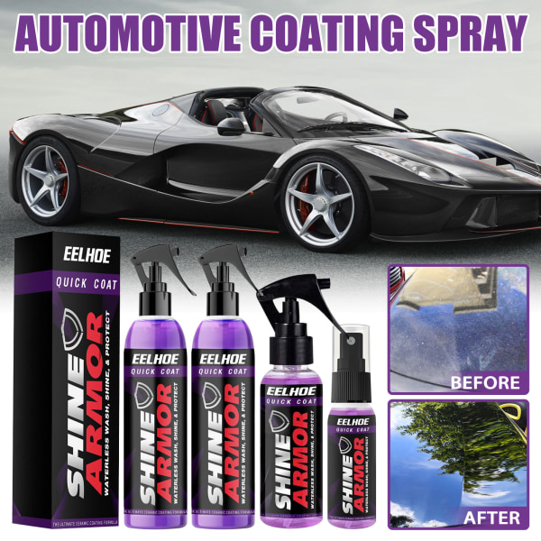 EELHOE lilla coating håndspray voks mikroplettering krystal bil coating spray spray coating bil nano coating agent 30ml