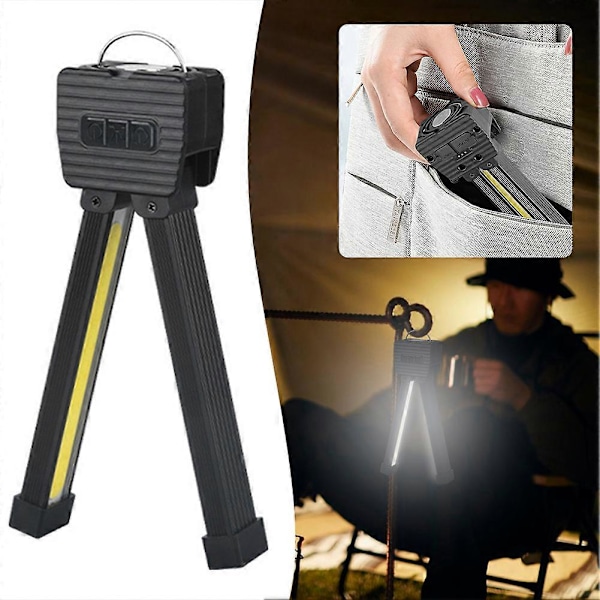 Liten Gympalampa Bärbar Uppladdningsbar Träningsficklampa för Mekaniker