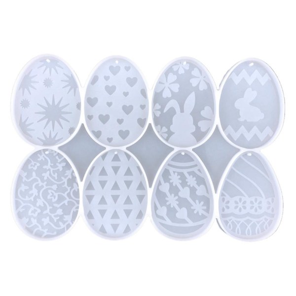 Easter Keychain Silicone Mold Diy Easter Egg Bunny Key Pendant Decorative Crystal Epoxy Resin Mold Transparent